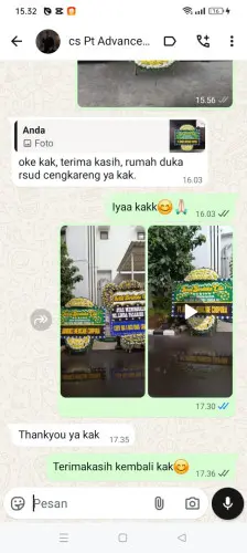 Testimonial Papan Bunga Pernikahan maraya