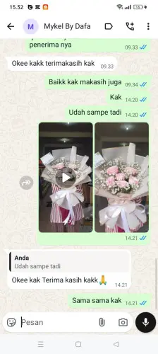 Testimonial Buket Bunga maraya