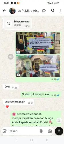 Testimonial Papan Bunga maraya