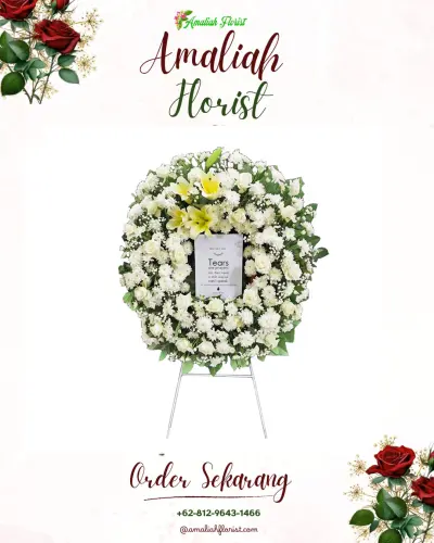 Krans Bunga Duka Cita maraya